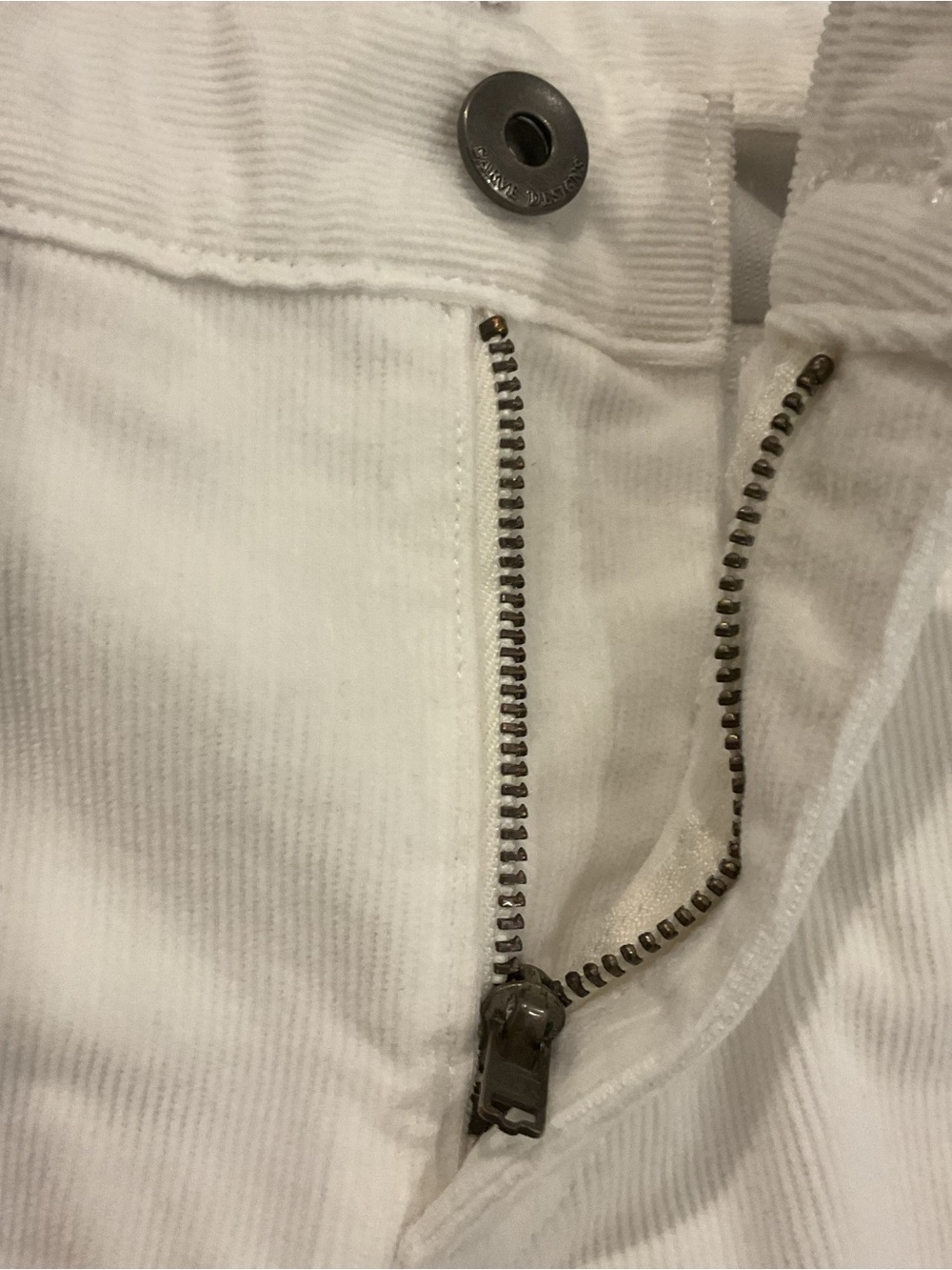 Carve Designs White Corduroy Bermuda Shorts Organic Cotton Size 10 - Picture 6 of 7
